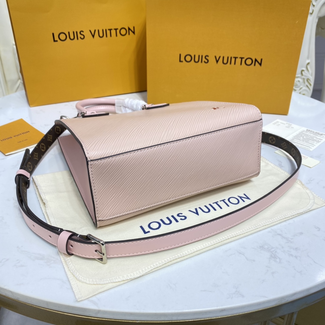 Louis Vuitton SAC PLAT BB Handbag Epi Leather M58659 Rose Ballerine